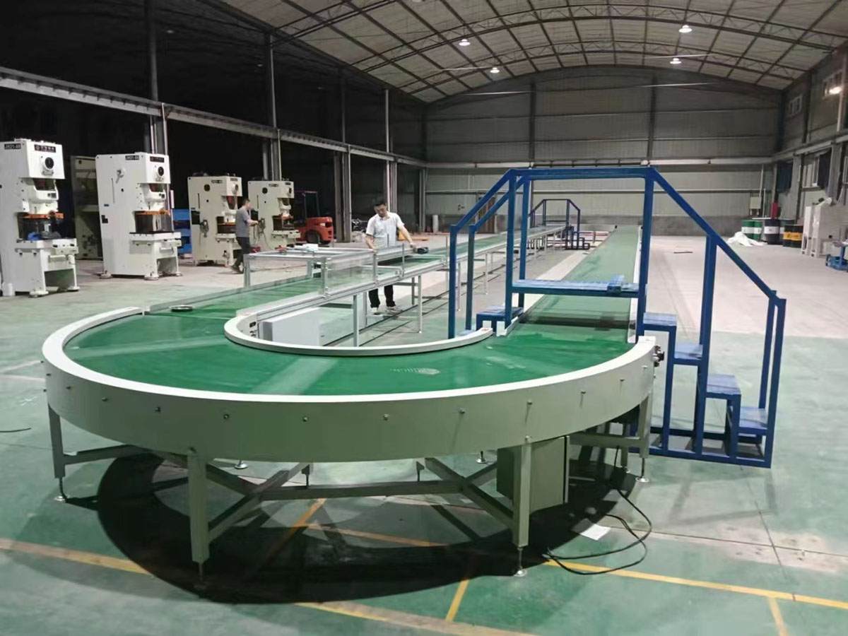 180°轉(zhuǎn)彎皮帶機(jī)U型線